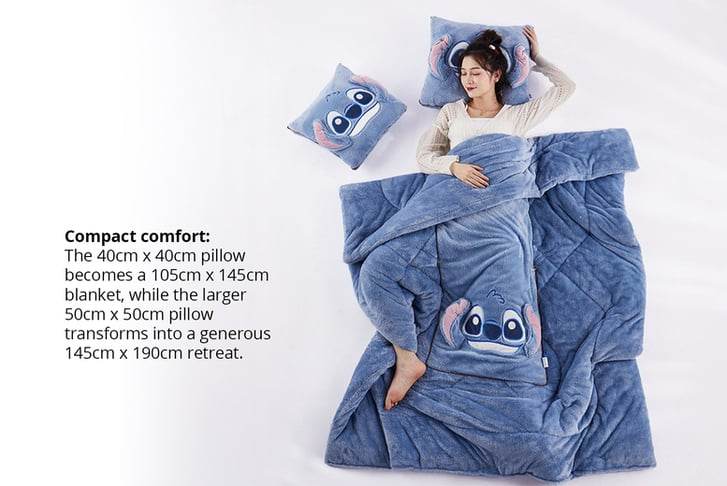 Pillow Blanket 2-in-1 - Blacinshop