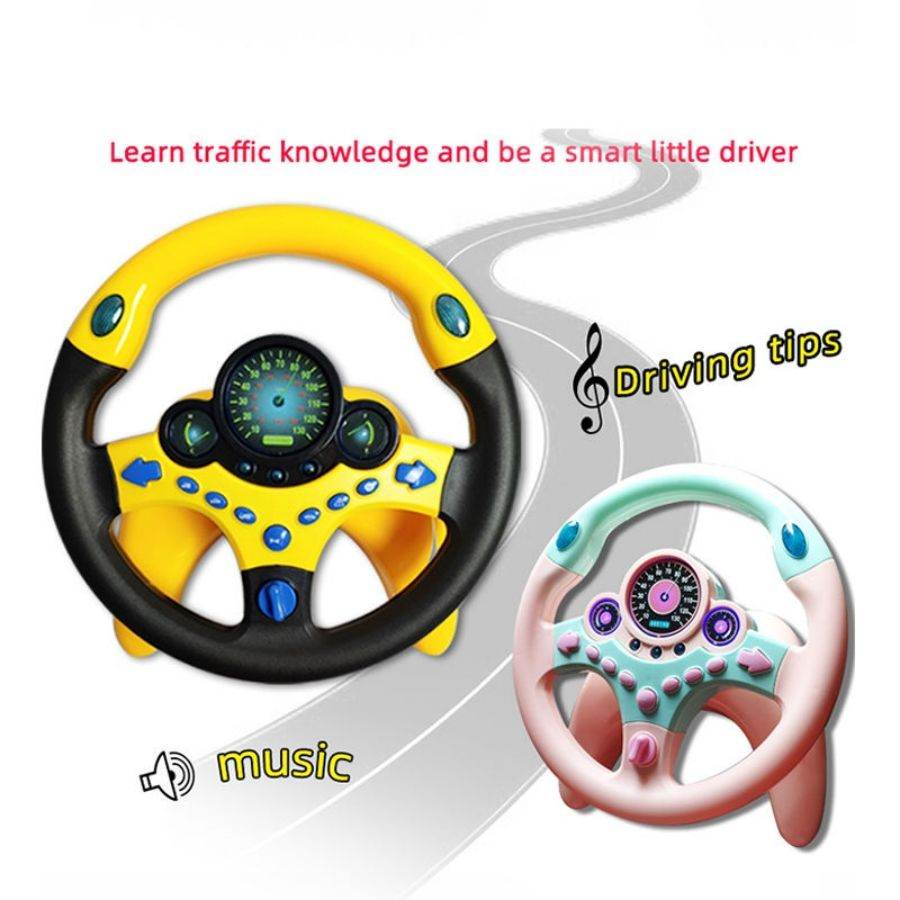 Kids Simulation Steering Wheel - Blacinshop