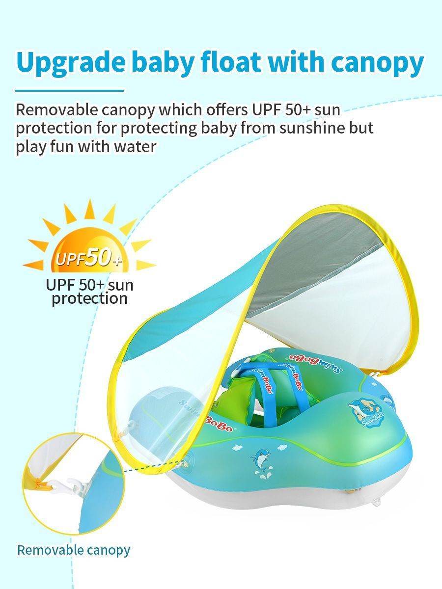 Kids Canopy Swim Ring - Blacinshop
