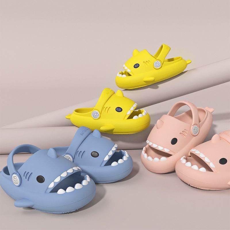 Kids Summer Shark Sandals - Blacinshop