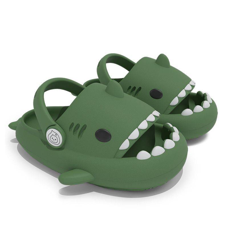 Kids Summer Shark Sandals - Blacinshop