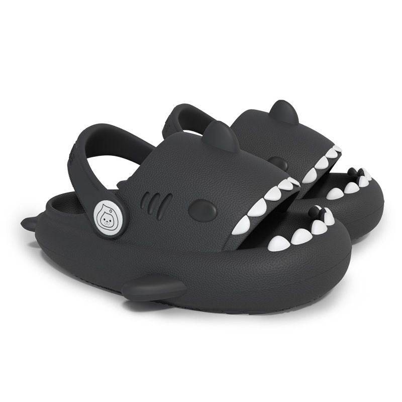Kids Summer Shark Sandals - Blacinshop