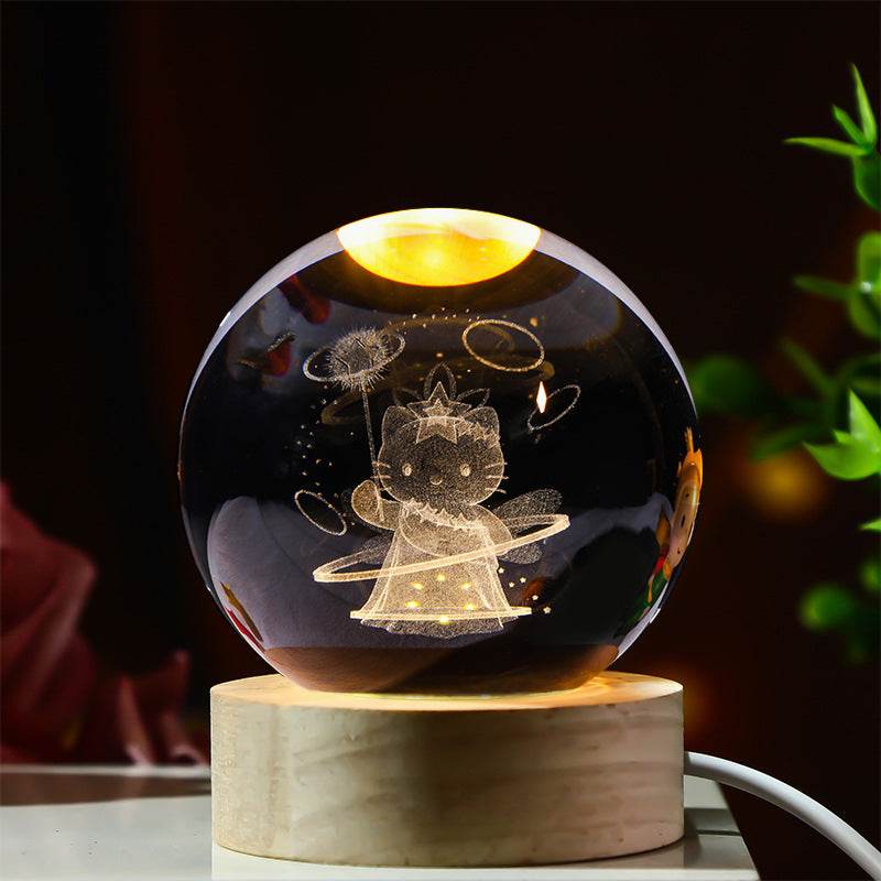 3D Glowing Crystal Ball - Blacinshop