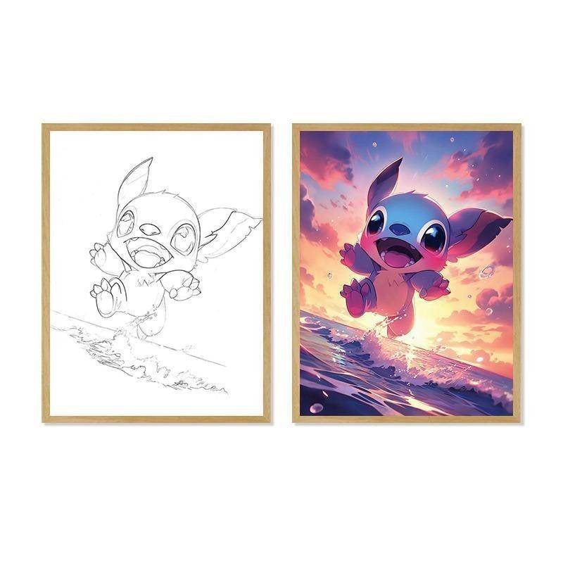 Stilla Lighting Paintings Frame - Blacinshop