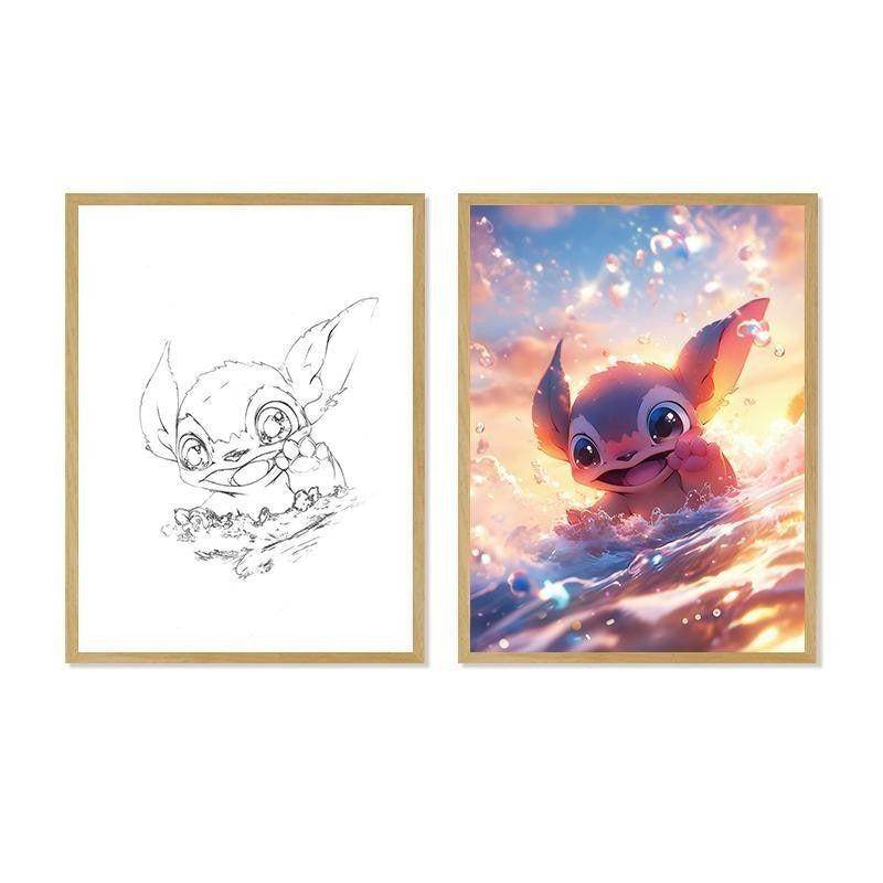 Stilla Lighting Paintings Frame - Blacinshop