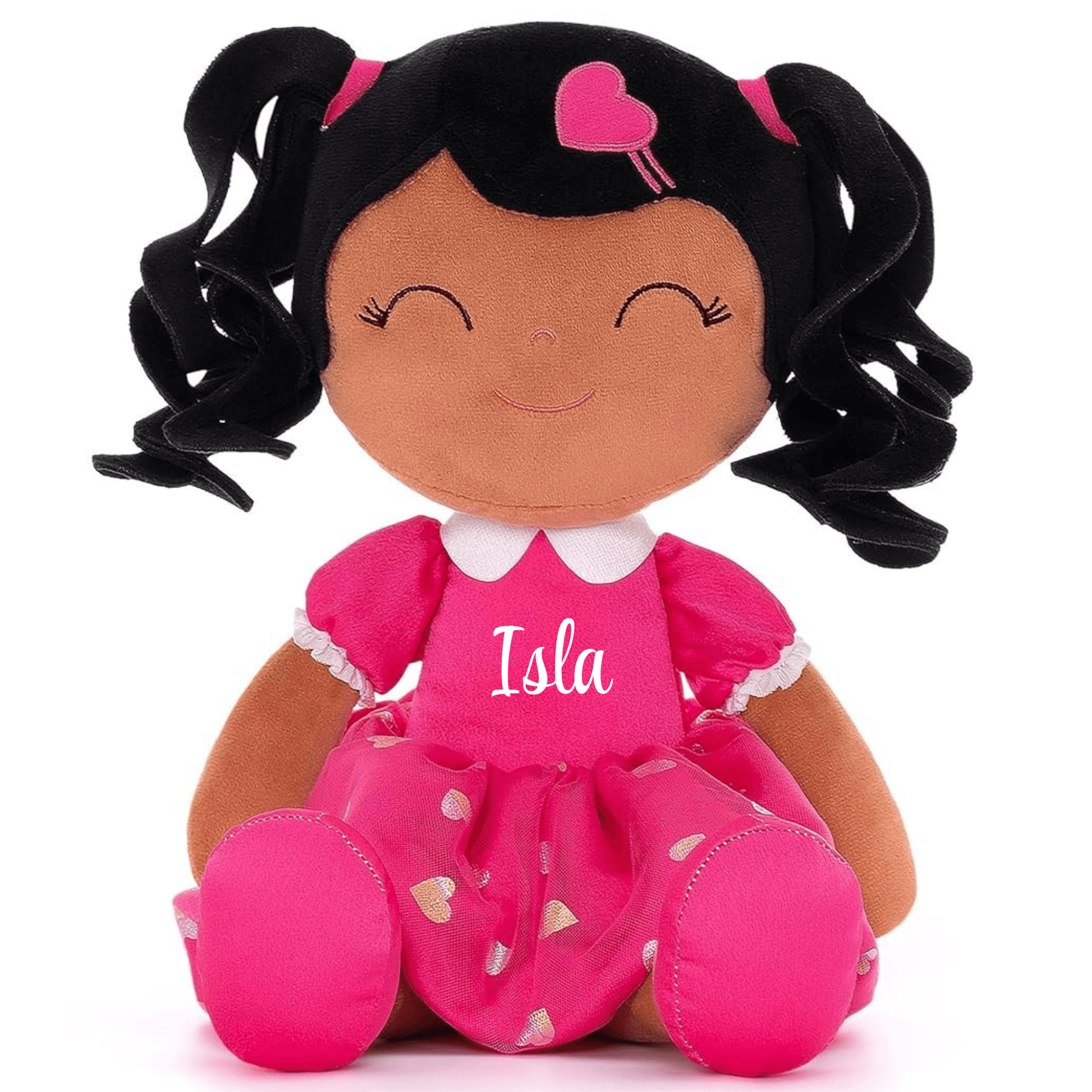 Curls & Pink Dress - Blacinshop