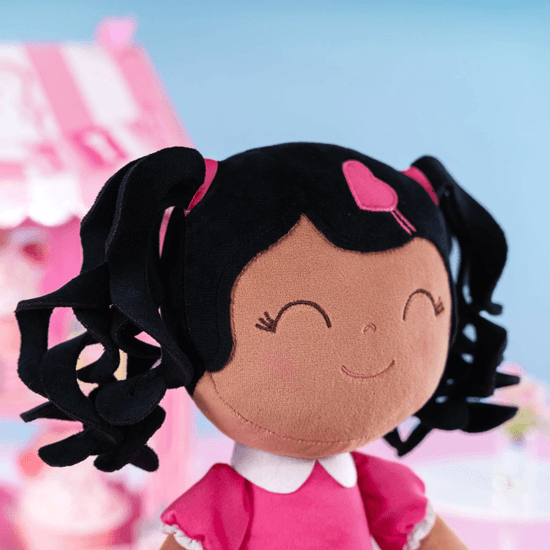 Curls & Pink Dress - Blacinshop