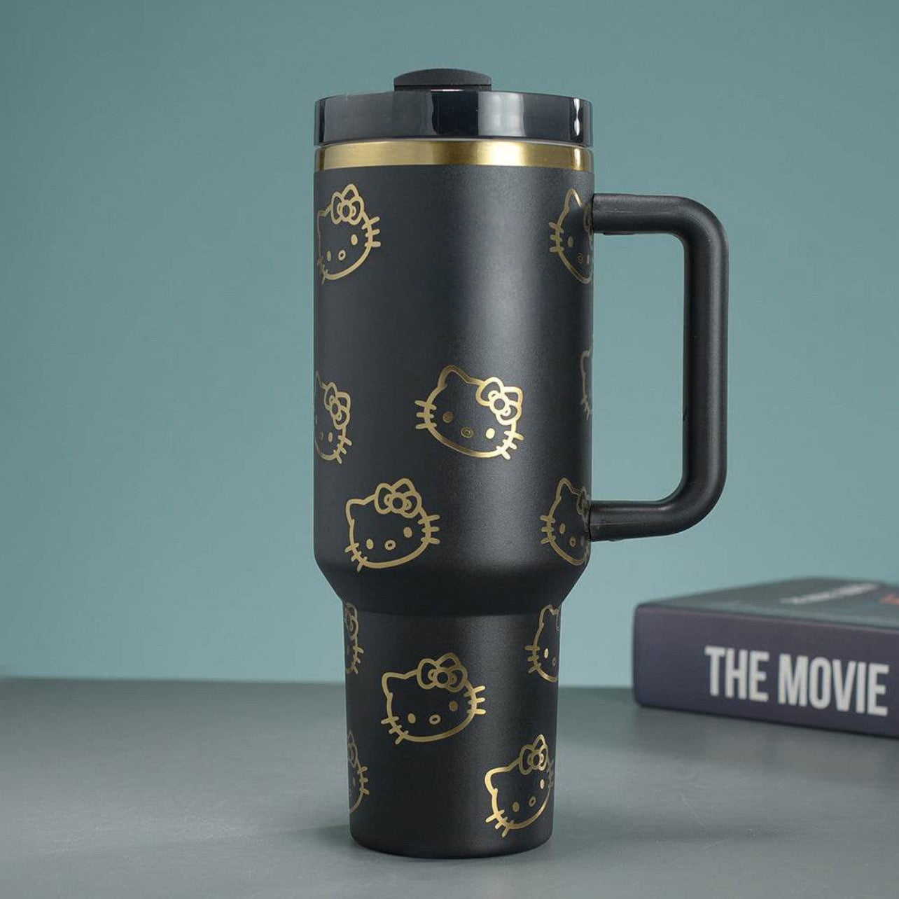 40oz Stainless Steel Tumbler with Handle - Insulated Travel Cup