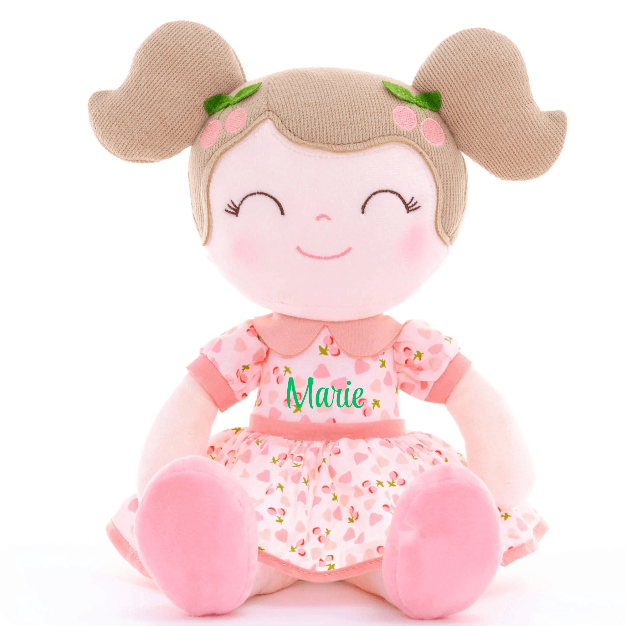 Baby Girl Heartbeat Doll Pink - Blacinshop