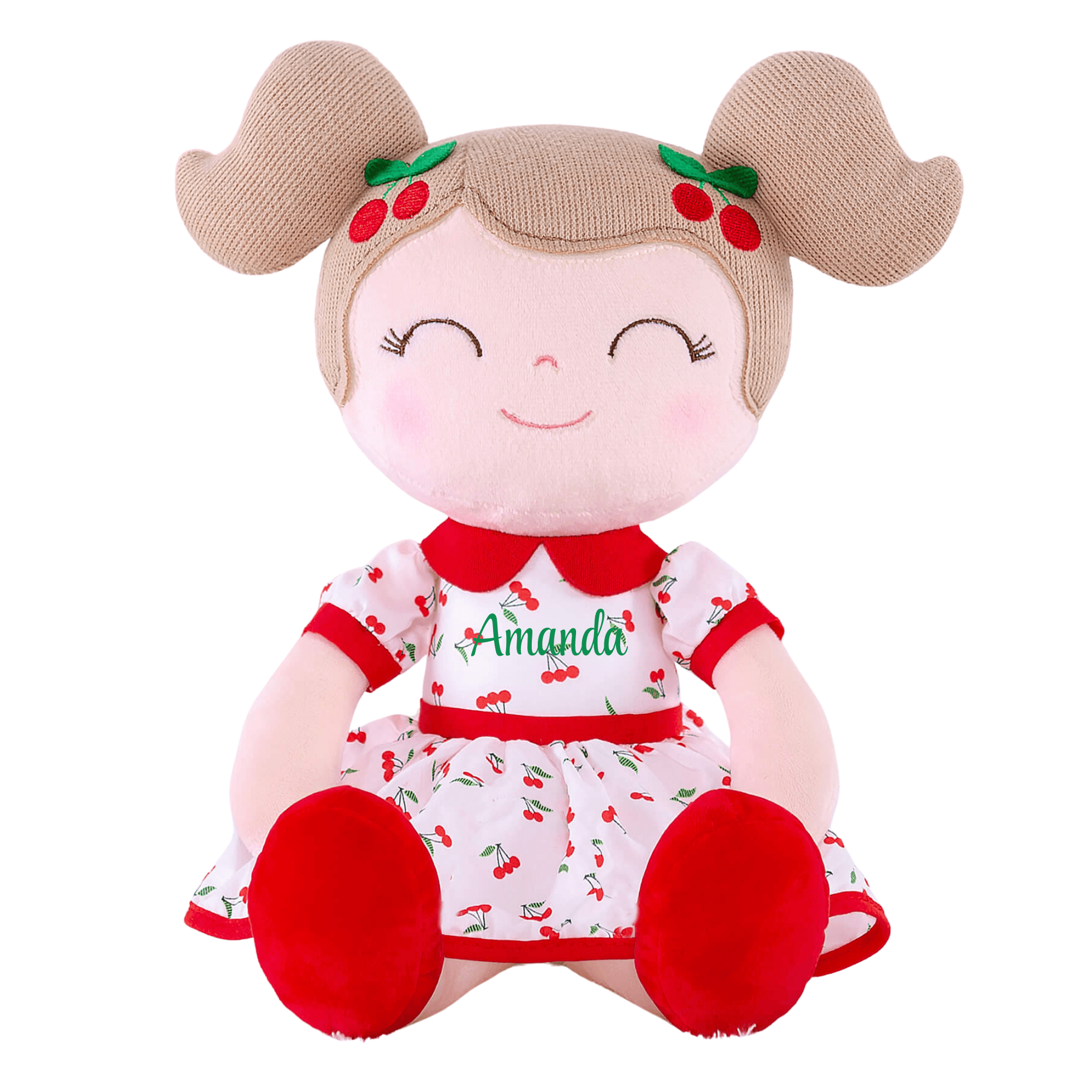 Light Brown Hair & Cherry Dress - Blacinshop