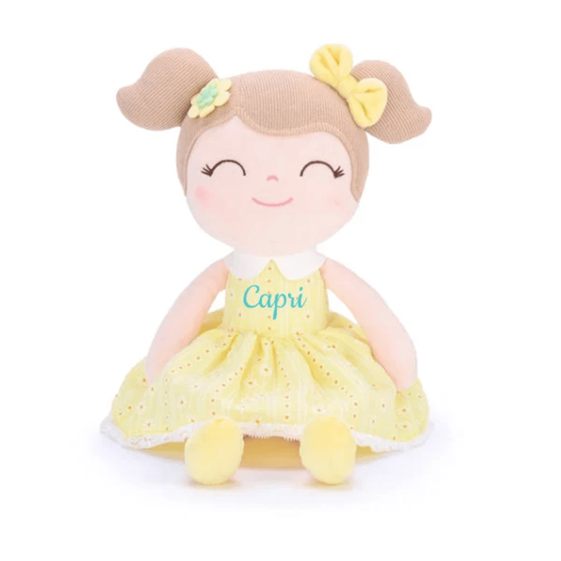 Yellow Dress & Light Brown Hair - Blacinshop