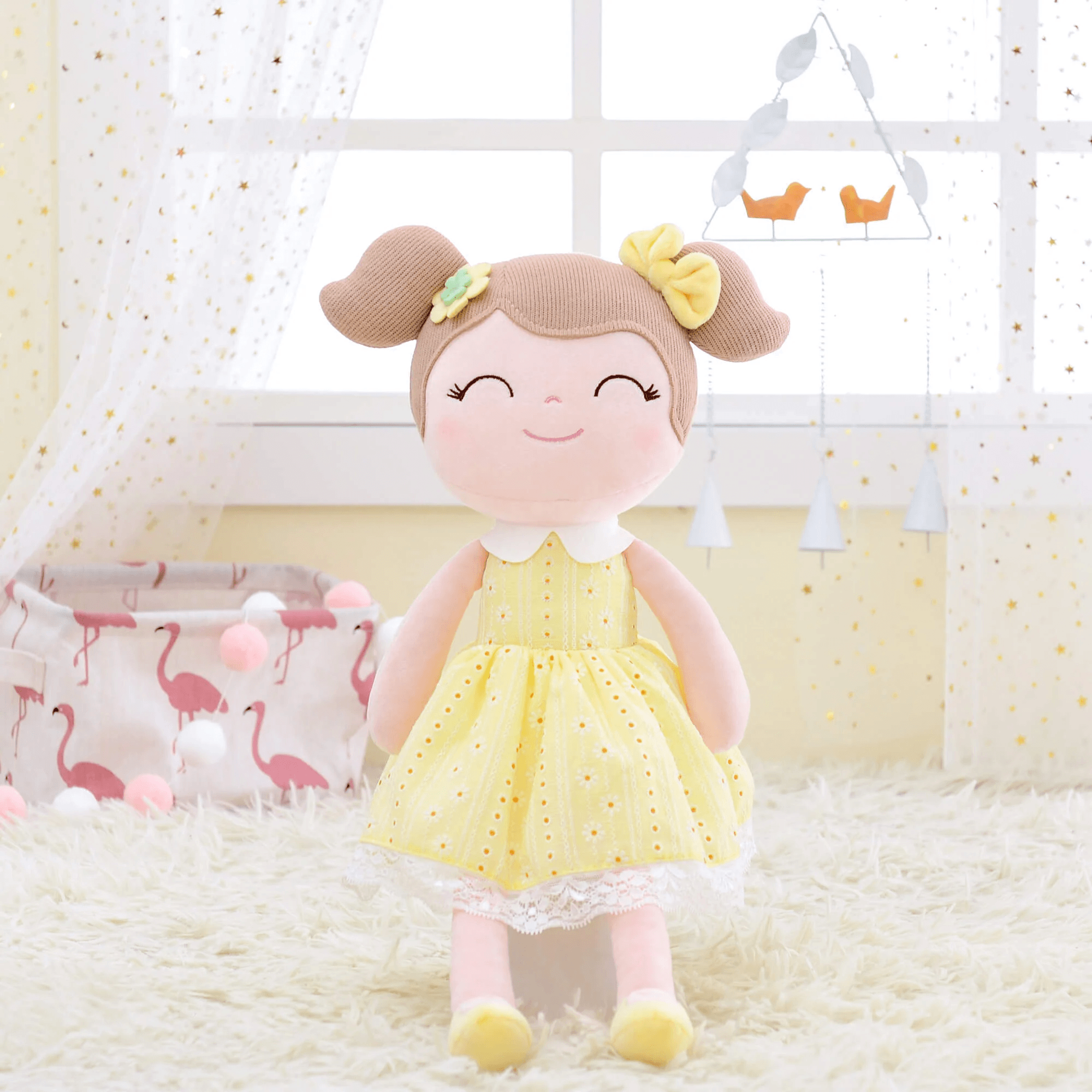 Yellow Dress & Light Brown Hair - Blacinshop