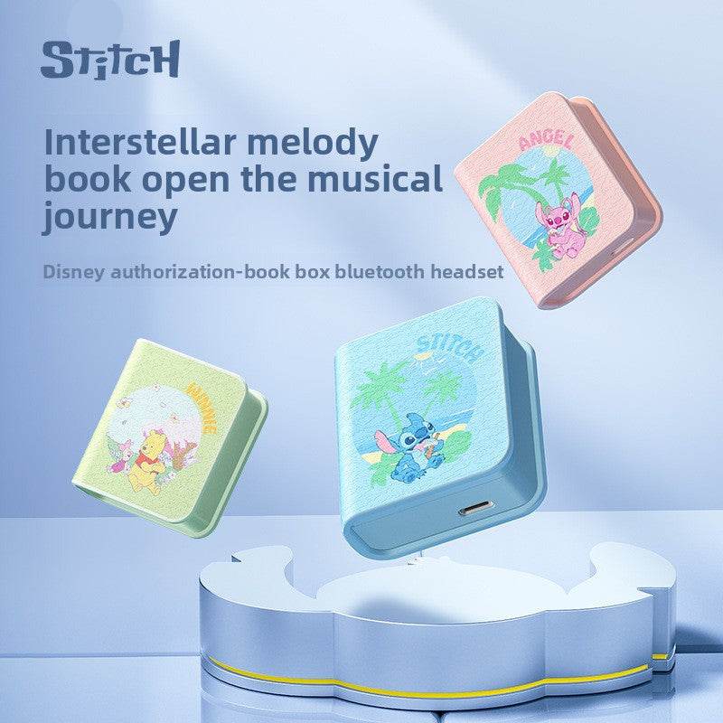 Book-style cute Bluetooth Headset - Blacinshop