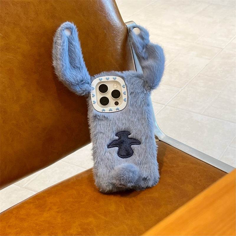 Plush Hand Ear Apple Phone Case - Blacinshop