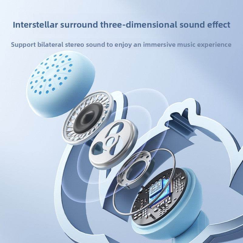 Book-style cute Bluetooth Headset - Blacinshop