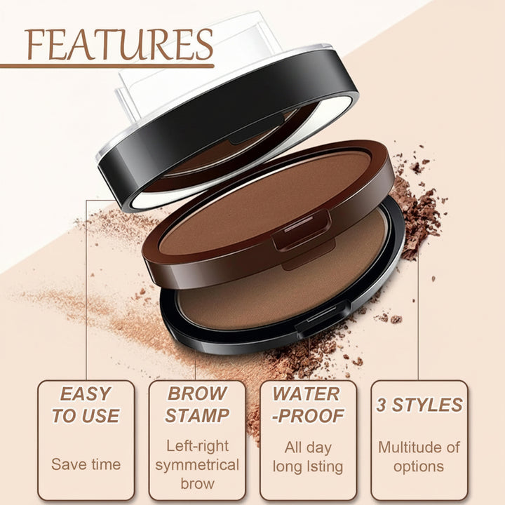 Waterproof eyebrow stamp smudge proof all day wear test