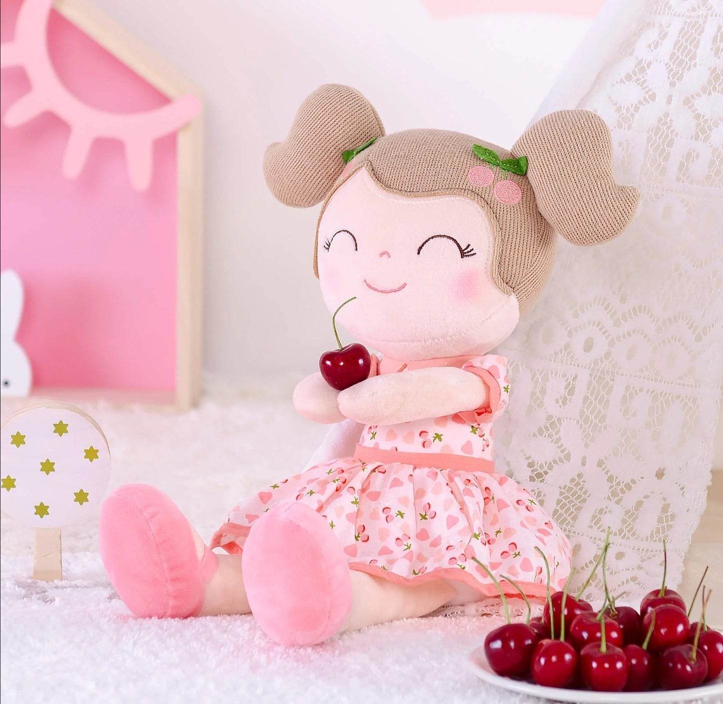 Baby Girl Heartbeat Doll Pink - Blacinshop